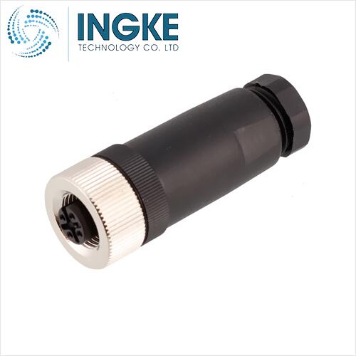 T4110001042-000 M12 CONNECTOR FEMALE 4 POS A CODED SCREW