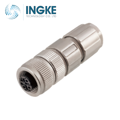 1411071 4 Position Circular Connector Receptacle Female Sockets IDC Field Attachable-Installable