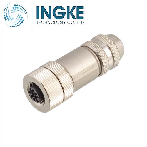 T4110401042-000M12 CONNECTOR FEMALE 4 PIN B CODED SCREW