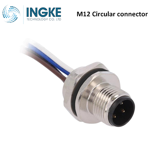 T4171210004-001 M12 Circular connector Receptacle Male Pins 4P IP67 A-Code
