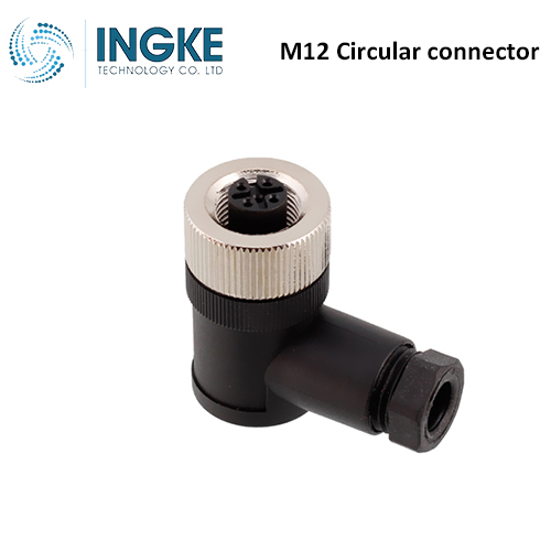 T4112402041-000 M12 Circular connector Plug Female Sockets 4P B-Code IP67