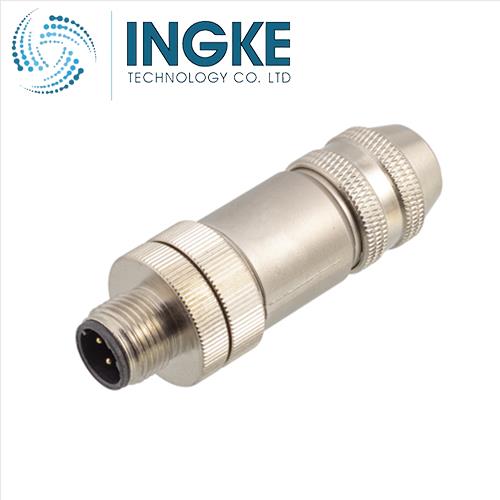 T4111411042-000 M12 CONNECTOR MALE 4 POS B CODED SCREW