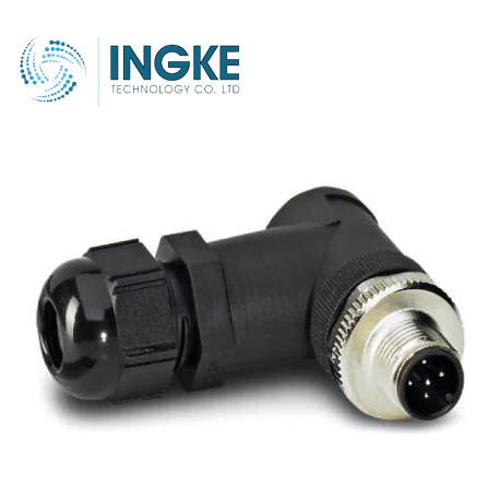 1561742 5 Position Circular Connector Plug Male Pins Screw IP67 - Dust Tight Waterproof