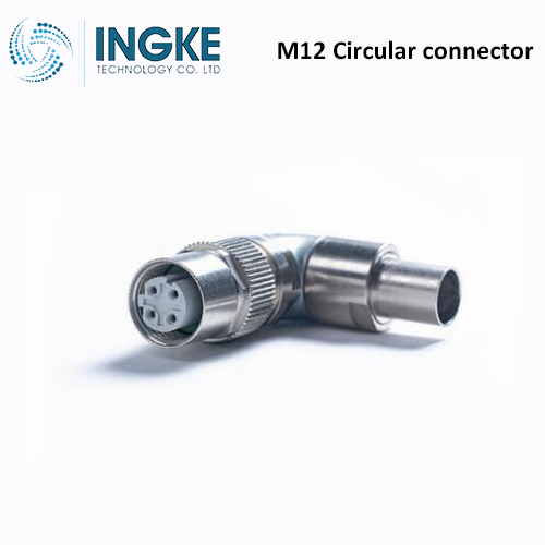 1-2823587-4 M12 Circular connector 8 Position Receptacle Female Sockets Crimp A-Code IP67