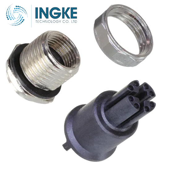 21033812814 8 Position Circular Connector Plug Female Sockets Solder Shielded