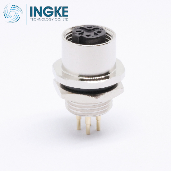 1699863 M12-5 Plug Female Sockets Panel Feed Through Wire Leads Standard IP67 - Dust Tight Waterproof