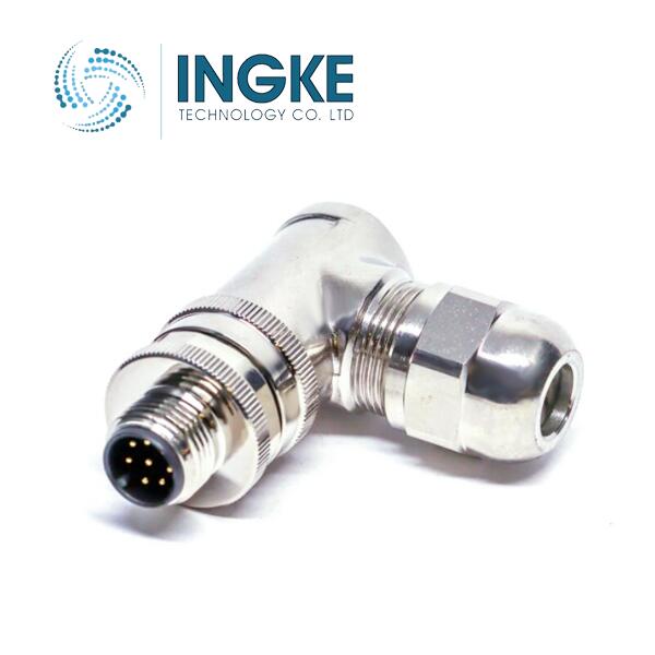 T4113502052-000 M12 Connector Receptacle Male Screw Right Angle
