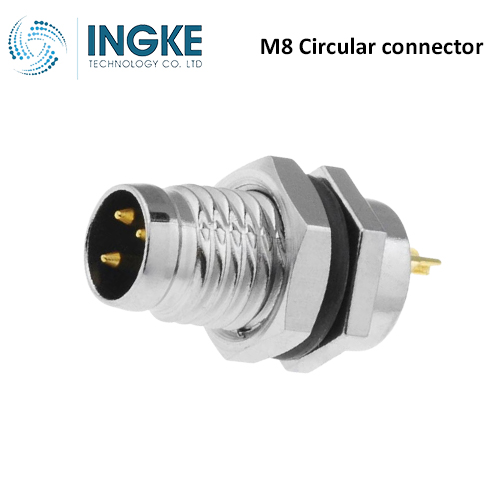 8A-04PMMP-SF7001 M8 Circular connector Solder Male Pins 4P IP67
