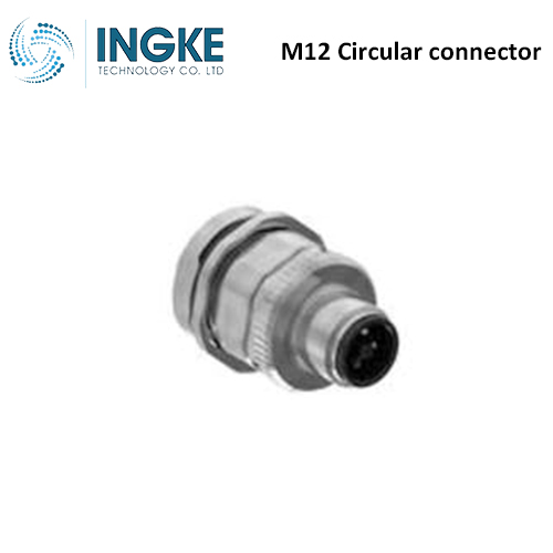 2120947-1 M12 Circular connector 4 (Power) Position Receptacle Male Pins T-Code IP67