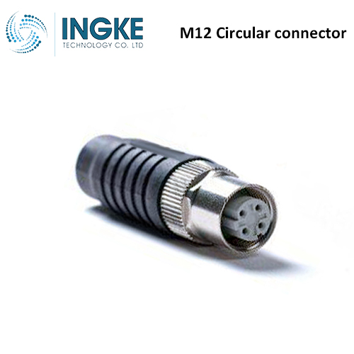 1-2823450-3 M12 Circular connector 5 Position Receptacle Female Sockets Crimp A-Code IP67