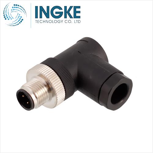 T4113402041-000 M12 CONNECTOR MALE 4 POS B CODED SCREW RIGHT ANGLE