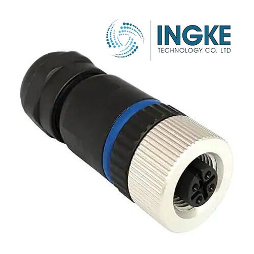 PXPPAM12FBF03ASTPG9   M12 Circular Connector  3 Positions   Female Sockets   A Coded  Panel Mount