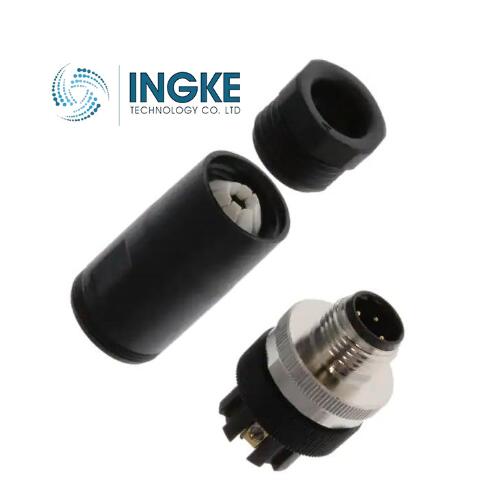 T4111402041-000  M12 Circular Connector  4 Positions  B Orientation  IP67  Male Pins   Unshielded  Threaded