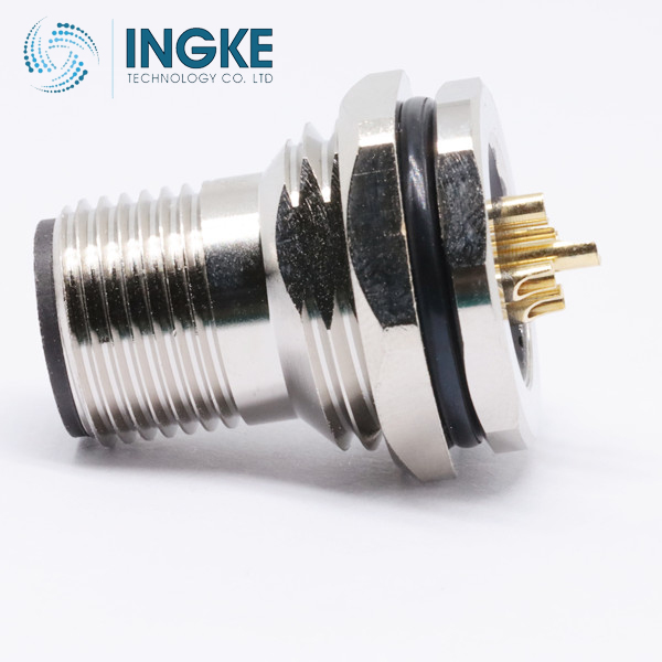 T4140412041-000 4 Position Circular Connector Receptacle Male Pins Solder