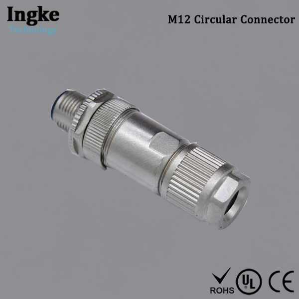 YKM12-KT08A01 Substitute MSAS-08BMMB-SL7001 M12 Circular Connector 8 Pin IP67 Male Plug