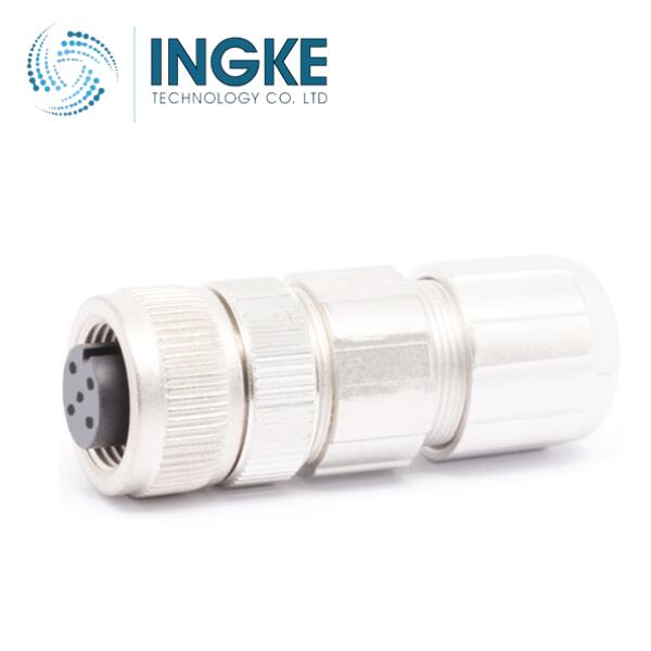 1422852 M12 Connector 5 Position Plug Housing Free Hanging (In-Line) Backshell Coupling Nut