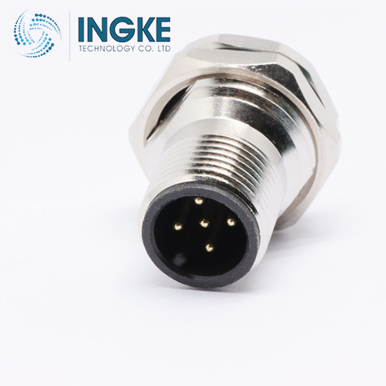 T4142412041-000 4 Position Circular Connector Receptacle Male Pins Solder