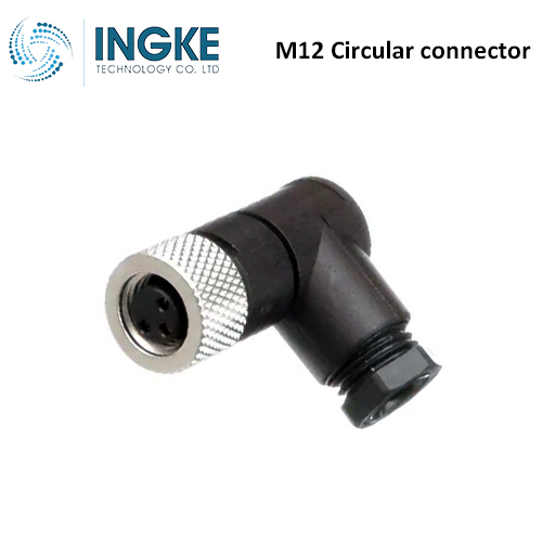 RKMCW 3 M12 Circular connector Female 3P IP67 Right Angle