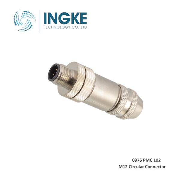 0976 PMC 102 M12 Connector 4 Pin Male Spring Cage IP67