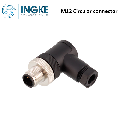 TE T4113401041-000 M12 Circular connector 4 Position Receptacle Male Pins Screw B-Code IP67 INGKE