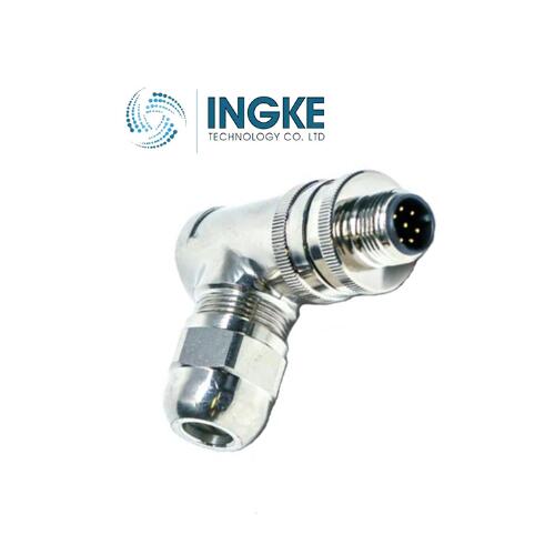 T4111001052-000  M12 Connector  TE  INGKE  5 Positions  A Orientation  IP67   Male Pins  Unshielded