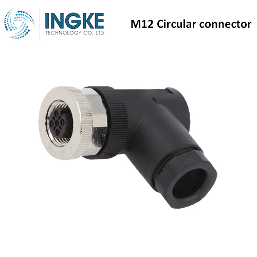 TE T4112402031-000 M12 Circular connector 3 Position Plug Female Sockets Screw B-Code IP67 INGKE