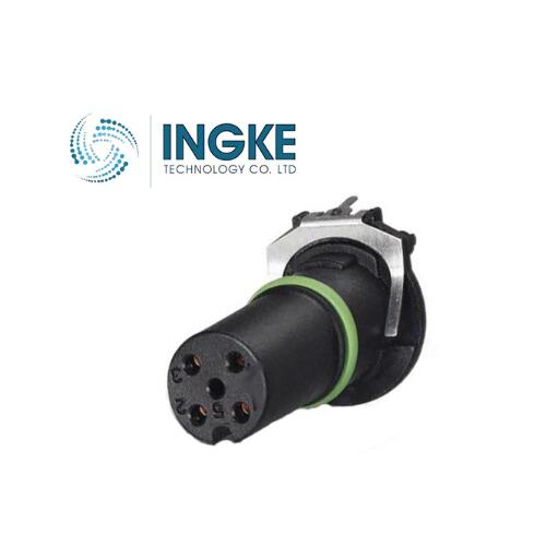1457623  M12 Circular Connector  Phoenix  INGKE  4 Contact  A Coded  IP67   Female Socket