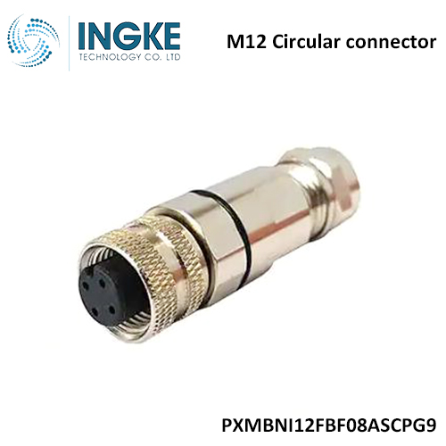 Bulgin PXMBNI12FBF08ASCPG9 M12 Circular connector 8 Position Plug Female Sockets Solder Cup INGKE