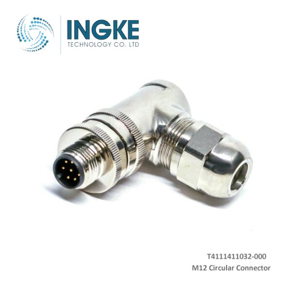 TE Connectivity T4111411032-000 M12 Connector 3 PIN Receptacle Male Screw