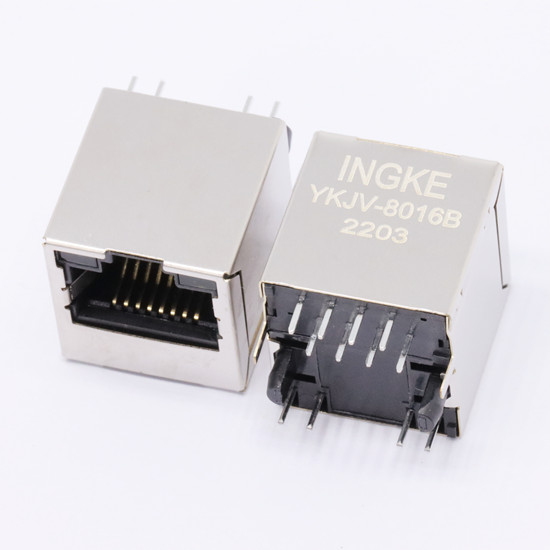 INGKE YKJV-8016B 10/100Base-T RJ45 Magnetic Connector Vertical Modular Jack