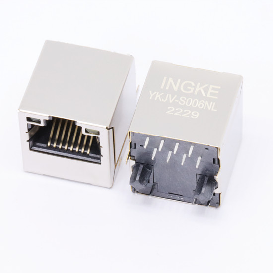 YKJV-S006NL 10/100 Base-T Vertical solder by reflow RJ45 Ethernet Connector
