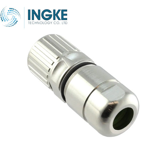 1605529 6 (5 + PE) Position Circular Connector Plug Housing Free Hanging (In-Line) Backshell, Coupling Nut