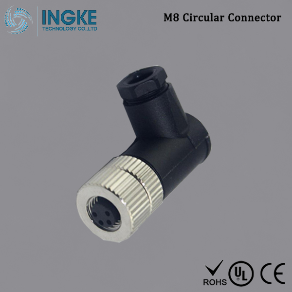 Cross T4112001031-000,T4112001041-000 M8 Circular Connector IP67 Sensor Socket