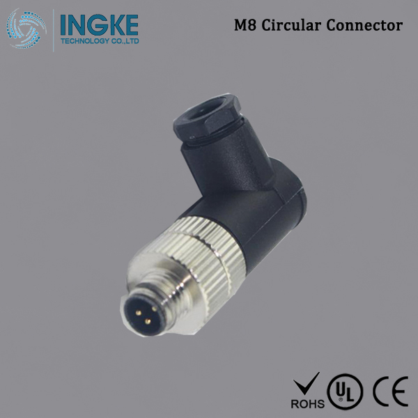 YKP8E-303MSK Substitute TE T4113001031-000 M8 Circular Connector IP67 Plug