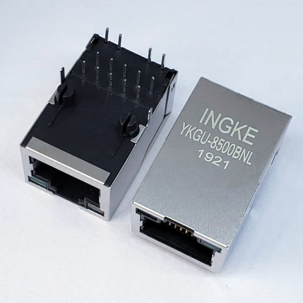 YKGU-8500BNL 1000Base-T RJ45 Magjack Connector Gigabit Ethernet Jack