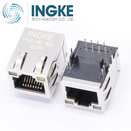 Amphenol RJE58-188-5411 Jack Modular Connector 8p8c 90° Angle Shielded EMI Finger Cat5e INGKE