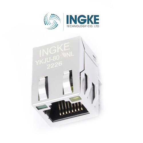 HFJT1-10GHPE-L11RL   HALO   Ethernet Connectors FastJack 10G 4PPOE RJ45 W/MAG G/G LED    INGKE   PCB Mount