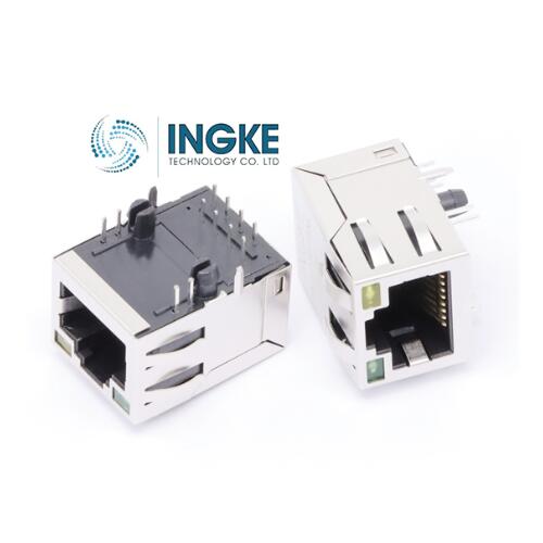 HFJT1-10GHPE-L21RL    HALO   Ethernet Connectors FastJack 10G 4PPOE RJ45 W/MAG Y/G LED    INGKE   Right Angle
