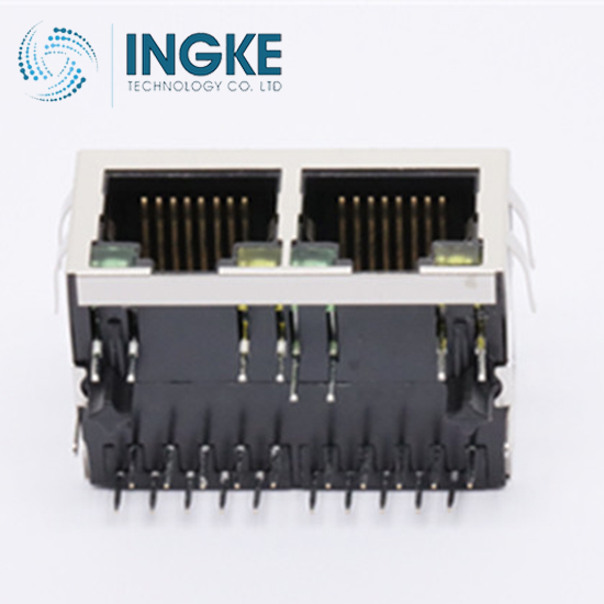 Pulse Electronics Network J8064D628A Modular Connectors / Ethernet Connectors 1X2 TAB DOWN 4-CORE W/LEDS INGKE