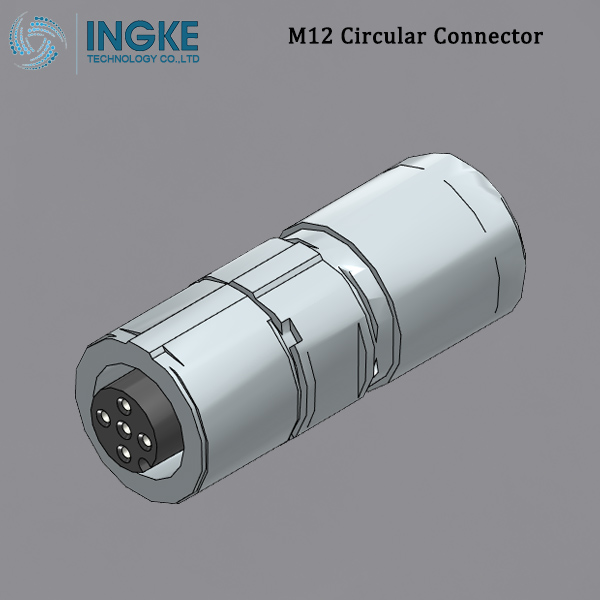 1422852 M12 Circular Metric Connector Crimp Connection Shielded Straight Socket SACC-M12FS-5CT-CM