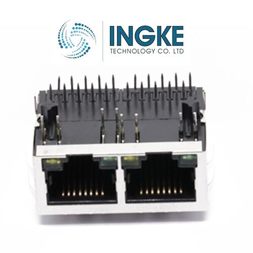 1-6610120-1  TE  2 Port RJ45Through Hole 10/100 Base-T, AutoMDIX, Power over Ethernet (PoE)   INGKE   Shielded, EMI Finger