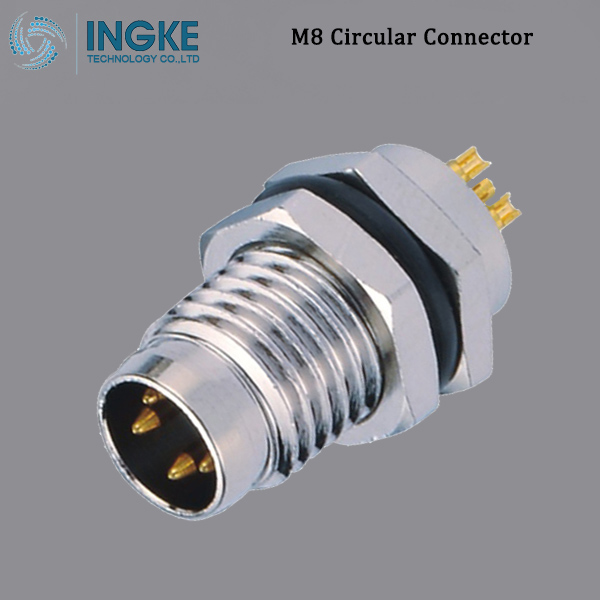 PXMBNI08RPM05BFL003 M8 Circular Metric Connector Male, Panel Mount, B-Code,IP67 Waterproof Sensor