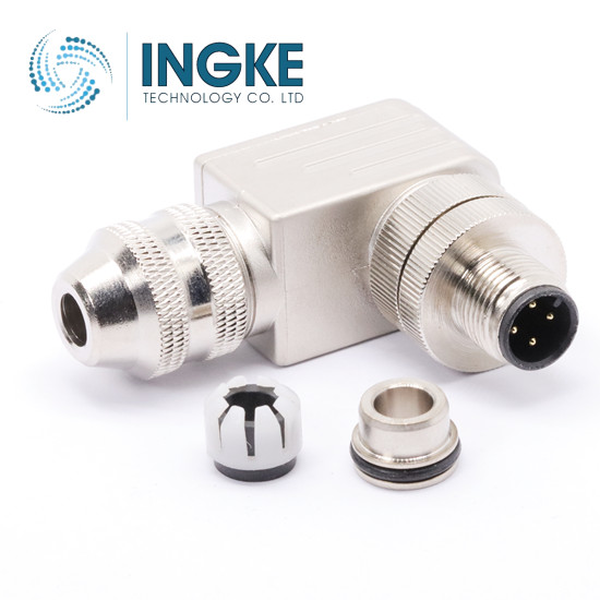 YKM12-RT102A02 cross T4113012021-000 M12 Circular Connector 2 Position Receptacle Male Pins Screw