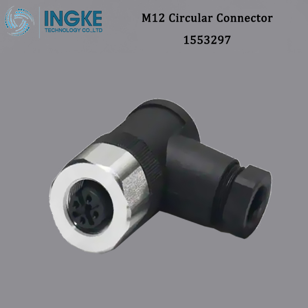 1553297 M12 Circular Connector,A-Code,5Pin,IP67 Waterproof Screw Cable Assembly,SACC-M12FR-5CON