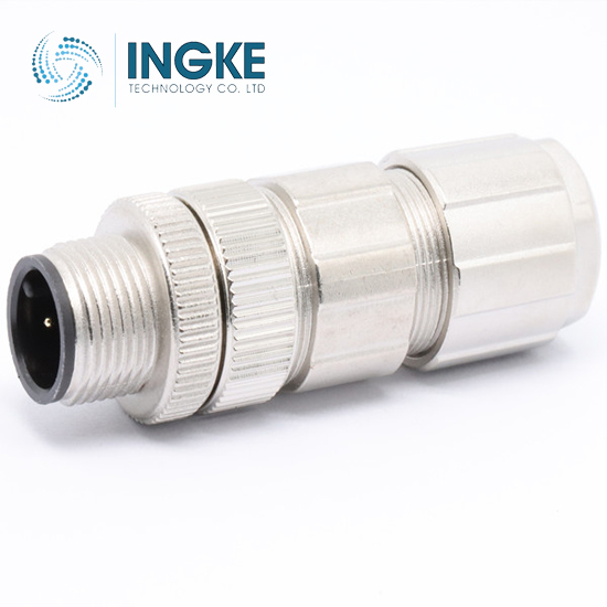 YKS12-M112AFNH cross Amphenol MSAS-12BMMA-SL7001 M12 Connector 12 PIN Field Attachable-Installable