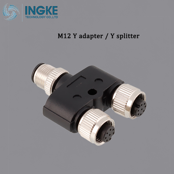 M12 Y adapter / Y splitter M12 Circular Connector