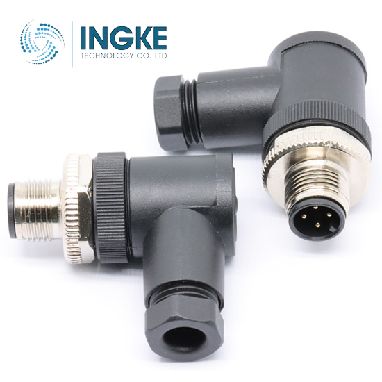YKM12-RTS104A cross Phoenix Contact 1513185 4 Position M12 Connector Plug Male Spring-Cage