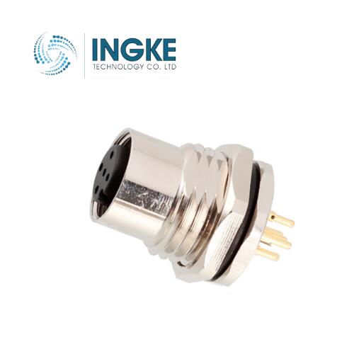 INGKE YKM12-PN205A-702 Substitute Amphenol LTW M12A-05PFFP-SF8002 M12 Connector 5 Position Female A Code Panel Mount