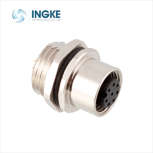 INGKE YKM12-PN208A-701 Substitute Amphenol LTW M12A-08PFFP-SF8001 M12 Circular Connector 8 Position Receptacle Female Sockets Solder