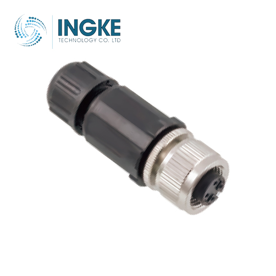 YKM12-ATS2203A cross Lumberg Automation RKC 4/3/9 M12 Circular Connector 4 Position Female